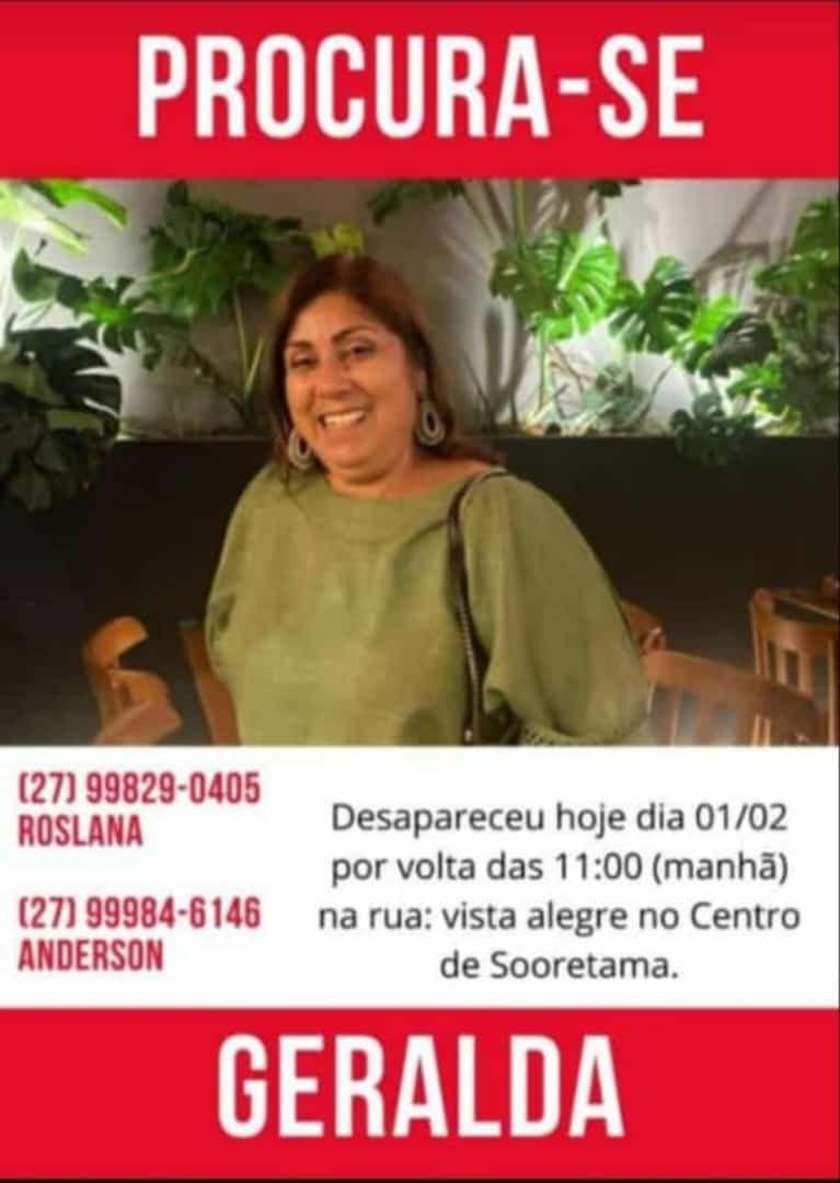 Desaparecida em Sooretama foi vista em ônibus da Joana D’arc