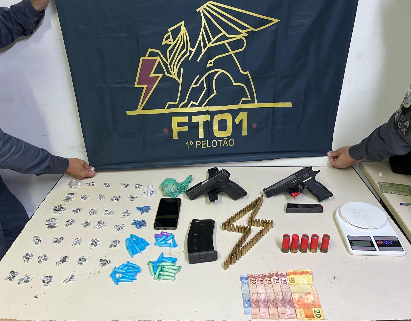 PM detém homem e apreende armas de fogo em Vitória