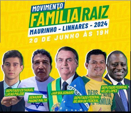 Candidato do Bolsonaro: Maurinho Rossoni lança pré-candidatura em Linhares.