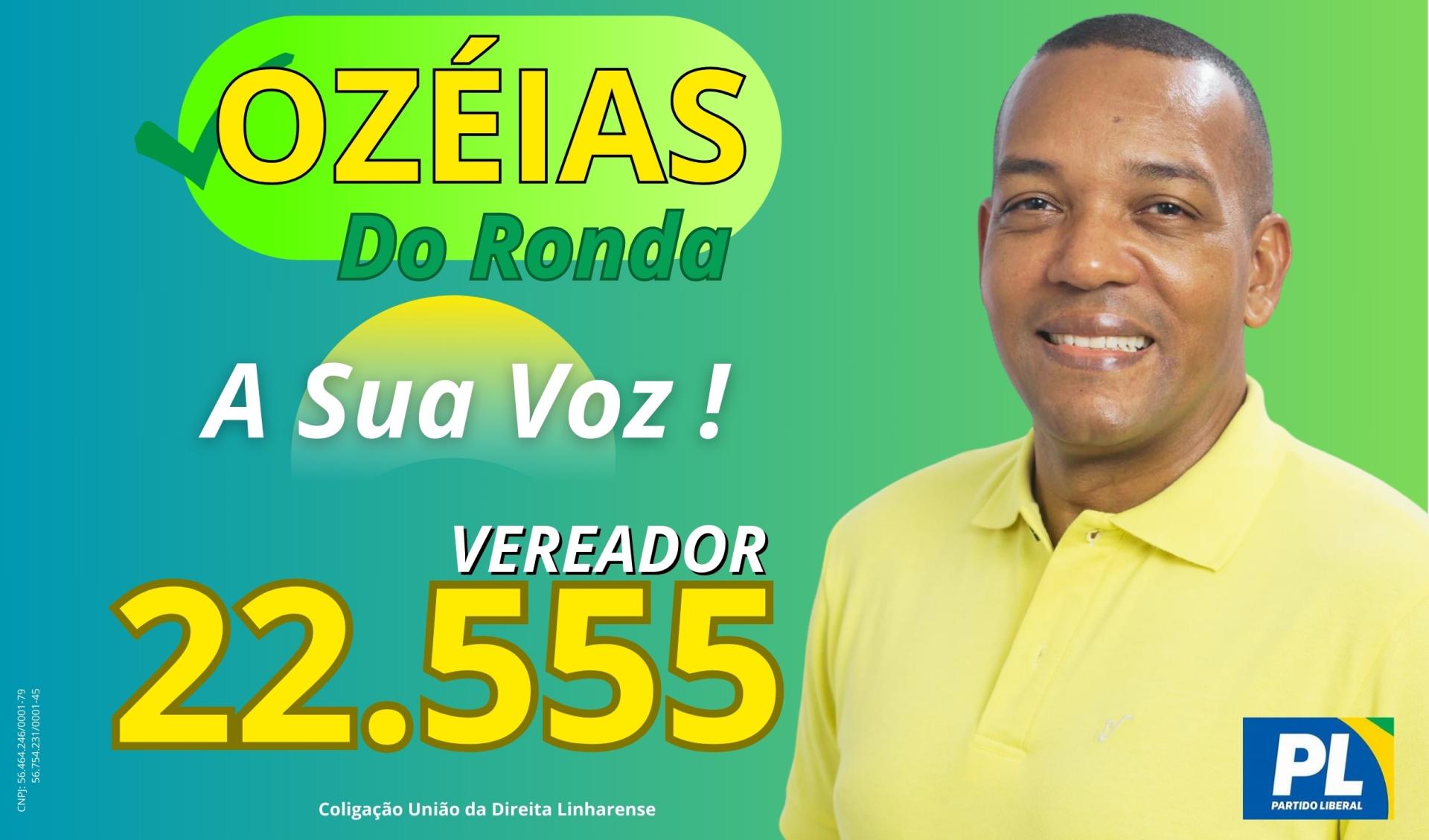 Eleições: Ozéias do Ronda é candidato a vereador em Linhares. 