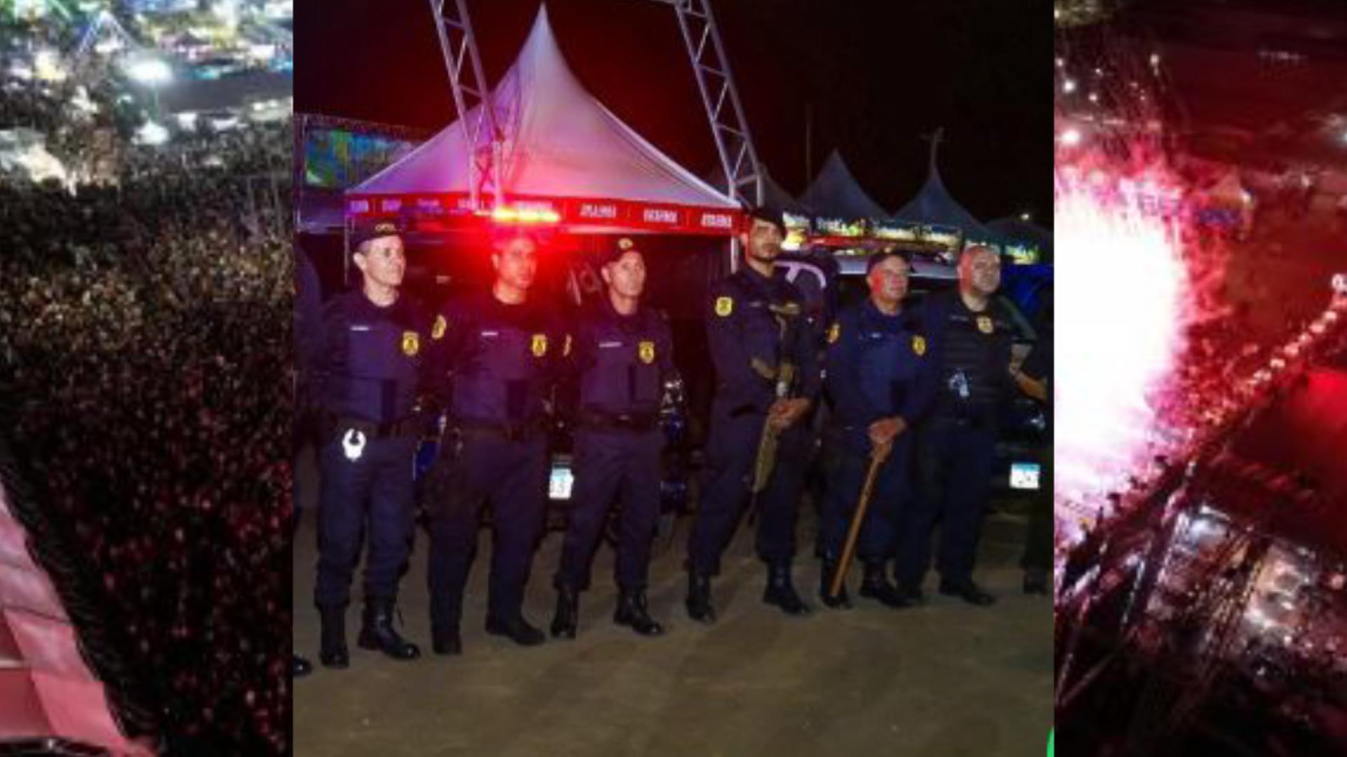 Expo Linhares: esquema de segurança reforçado.