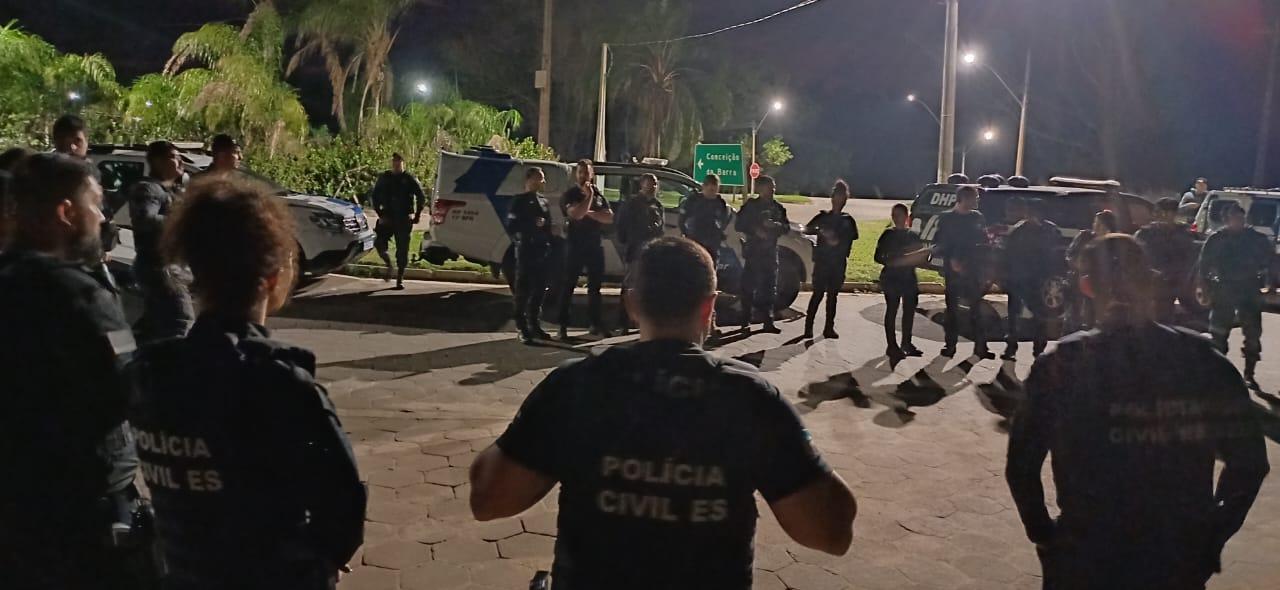 Polícia Civil realiza operação integrada para prender suspeitos de homicídios em Conceição da Barra