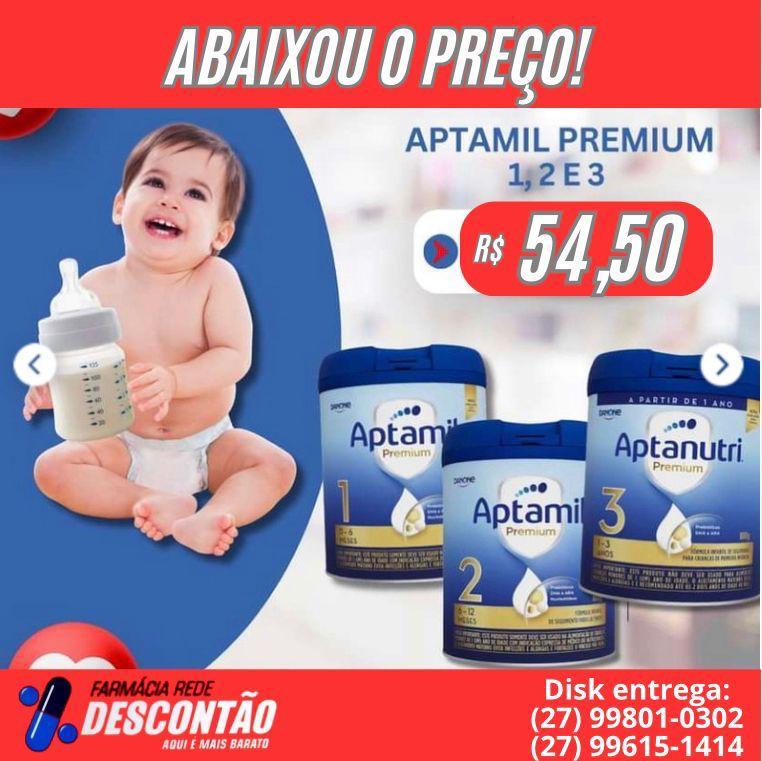 Rede Descontão: Leite da linha Aptamil estão em promoção.